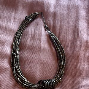 Elegant Multi-Strand Beaded Necklace